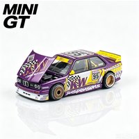 MINI GT 1:64 KAIDO 1:64 House BMW M3 E30 Works EF Car Model R33 R34 Alloy Car Model, Adult Collectibles,Male Toys.