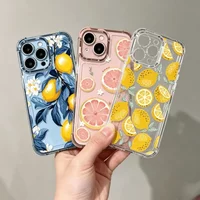 Case For Honor 600 PRO 400 400i MAGIC 7 LITE X6D X8D X7D X9D X8C X6C X9A X5B X5C Summer Fruit Watermelon Lemon Plating Cover
