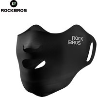 AliExpress ROCKBROS UPF50+ Ice Silk Sunscreen Mask Breathable Outdoor Sports Face Mask Exposed Thin Cycling Elasticity Face Cover Sunshade