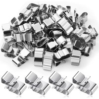 50Pcs Solar Panel Wire Clip For 2x6mm Stainless Steel Cable Trailer Photovoltaic Clamps Clip Organizer For PV Wiring Boat