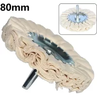 1pc 80mm 3inch Cotton Airway Buffing Wheel Cloth Open Bias Polishing Buffs Wheel Waxing Polishing Disc For Metal Marble Glass