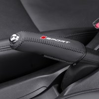 Sport Stitched PU Leather Hand Brake Lever Cover Wear Resistant Car Interior Decor Part