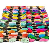 50pcs Mixed Colors Embroidery Floss Kit, Cotton Cross Stitch Thread Skeins for Sewing DIY Craft Bracelets, Rich Palette