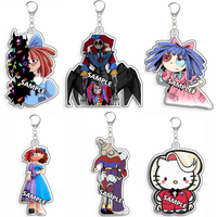 For TADC Pomni Ragatha Kinger Rabbit Jax Anime Peripheral Acrylic KeyChain Exquisite Creativity Backpack Pendant Festiva Gift