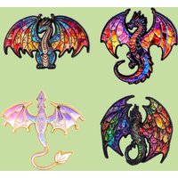 4pcs/Set Colorful Dragon Enamel Pin Rainbow Animal Lapel Pins Badges on Backpack Brooches for Women Jewelry Gifts for Friends