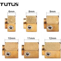 4pcs 6/8/10/12mm Heavier Brass Hex Wheel Hub Extended Adapter For 1/10 RC Crawler Car Traxxas TRX-4 TRX4 12mm Wheel