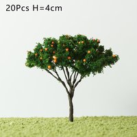 20Pcs Model Trees Train Railroad Micro Landscape Layout Diorama Scale Tree 7cm Decorate Building Model Roadway For Kid Gift