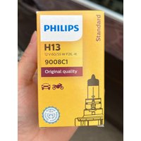 Philips Vision H13 12V 60/55W P26t,4t Original Car Halogen Head Lamps 3200K Standard Replace Genuine High Low Beam 9008C1
