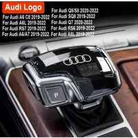 For Audi A4 A5 A6 A7 A8L Q5 Q7 Q8 RS4 RS5 RS6 RS7 S4 S5 SQ5 QS8 C8 S8 Crystal gear head Shift head Transmission handle cover