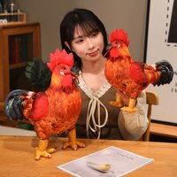 Hot High Quality 30/48cm Simulation Rooster Plush Toys Life Like Chicken Pillow Stuffed Soft Animal Dolls For Room Decor Gift