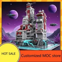 2995PCS Republic Base Space War Military MOC Speeder Bikes Holiday Puzzles Architecture Birthday Assembly Toy Christmas Gift