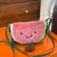 Women fun watermelon shoulder bag children's cute crossbody bag girl mobile phone bag