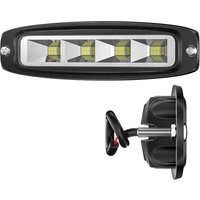 Automobile LED work light Embedded one-shaped work light 4-hole led off-road vehicle spotlight auxiliary light maintenance light