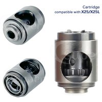 Low Speed rotor Dental Handpiece Spare Part 1:1Cartridge Contra Angle LED Fiber Optic Hnadpiece Push Button 1:1 Blue Ring
