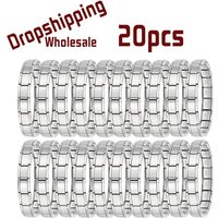 20pcs Italian Charm Stainless Steel 9mm Colorful Style Elastic Bracelet for Woman Men DIY Making GIft Dropshipping Wholesale