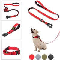 Quick Release Military Traffic Large Heavy Duty Nylon Walking Strong Dog Handle Tactical Training Lead Strap Tsug Neck Collar Se