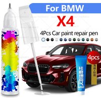 Car Paint Repair Pen For 2014-2025 BMW X4 Paint Scratch Repair Accessories 4PCS Grey A90 White 300 Black 668 Red C3C Blue C1M