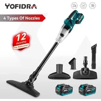 Yofidra Electric Vacuum Cleaner Powerful Cordless Handheld Rechargeable Household Indoor Cleaning Tools For Makita Battery Pin
