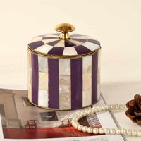 INS Style Storage Jar, Large Capacity Makeup Organizer with Mirror, Dustproof Vanity Jewelry Box, Aesthetic Home Decor