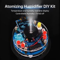 HU-073 5V USB Humidifier Atomisation Electronic DIY Soldering Kit OLED Display Temperature and Humidity Spray Circuit Board
