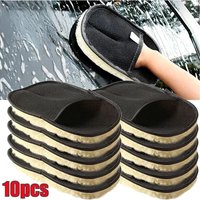 1/3/5/10Pcs Car Cleaning Sponge Glove Car Polishing Washing Mitt Gloves Microfibre Wash For Automotive Homes Cleaner Wool