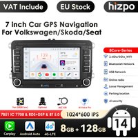 Octa Core 8G RAM 128G ROM DSP 2 Din Radio samochodowe z androidem GPS dla VW / Volkswagen Skoda Octavia Golf 5 6 Touran Passat B6 Polo Jetta