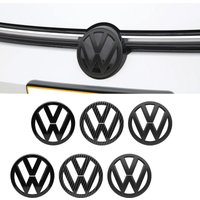 2pcs Car Logo Front Grille Rear Trunk Emblem Sticker For VW GTI Golf MK6 MK7 Polo Passat CC Tiguan T-ROC Jetta Arteo Accessories