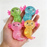 Colorful Newt Pinch Soft Maltose Slow Rebound Squeeze Ball Anti-anxiety Decompression Fidget Toy Children's Cute Birthday Gift