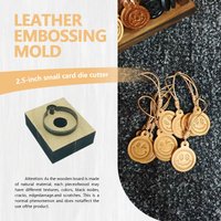2.5cm Wooden Leather Die Cutting Mold for DIY Craft - Durable Embossing Tool, Easy to Use with Hand Hammer