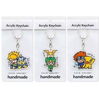 Digimon Adventure Impmon Keychain Renamon Guilmon Gomamon Patamon Togemon Tailmon Agumon Acrylic Pendant Backpack Toy Anime Game
