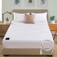 Drap-housse de mise à la terre MAXSHARER 180*200*30cm en coton biologique avec fibre d'argent conductrice pour le bien-être naturel