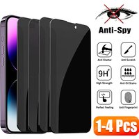 1-4pcs Privacy Screen Protectors For iPhone 15 13 11 12 14 Pro Max Mini 7 8 Plus Anti-spy Tempered Glass For iphone X XS Max XR