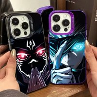 Anime Jujutsu Kaisen Satoru Gojo Plating Phone Case For iPhone 17 Air 16 e 15 14 13 12 11 Pro Max Plus Mini SE 2020 2022 Cover