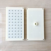 ABS 20.5X10.8cm Rectangular Shower Showerhead 5 * 10 hole Top Spray Shower Head Accessories