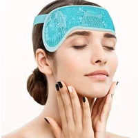 Reusable Hot/Cold Gel Head Wrap with Strap – Dual-Side Plush Back, Flexible Beads for Cooling & Warming Comfort, Ideal Self