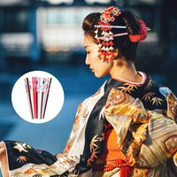 12pcs Women Hanfu Hair Chopsticks Japanese Style Hair Fork Diy Hair Pin Accessories Wedding Party Ceremony Jewelry Accessories