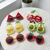 1/6pcs Fruit Eyeglasses Pineapple Sunglasses Luau Party Sunglasses Funny Sunglasses Dress Props for Hawaiian Party Supplies