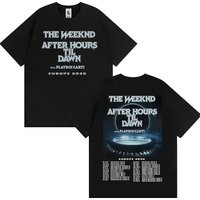 The Weeknd After Hours Til Dawn Europe 2026 T-shirts Men Women Fashion Hip Hop Style T Shirt Vintage Casual Short Sleeve T-shirt