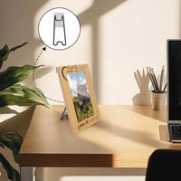 Vintage Boho Metal Desktop Display Holder Self-adhesive Design Home Tabletop Decor Organizer