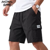 Summer Casual Bermuda Short Pants Sportwear Cargo Knee Pants Jogging Gym Man Multi-Pocket Short Work Pants Tactical Shorts Men