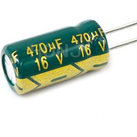 20PCS 16V470UF 6X12mm high frequency low impedance aluminum electrolytic capacitor ±20% 16V 470MF 16VDC 470MFD 16V470UF