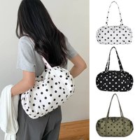Versatile Polka Dot Women's Shoulder Bag Large Capacity Lightweight Lady Korean Handbag Tote Bag Commuting Bag Women Female