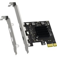 2-Port 10Gb USB 3.1 Gen2 Type-C to PCIE X1 Expansion Card with ASM 3142 Chip