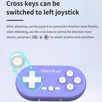 Bluetooth Gamepad Keychain Sized Mini Controller For Switch Windows Android iOS PS4 Portable Wireless Gamepad Travel Joypad