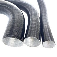 25/42/60/75/90mm Diameter 60-200cm Lenght Air Diesel Parking Heater Duct Pipe Tube Hose For Webasto Eberspacher Car Camper