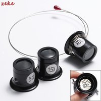 4PCS Watch Magnifier Tool Eye Loupe Loop Magnifier Magnifying Glass Jewelry Magnifying Tools for Watchmaker Watch Accessories