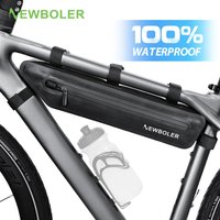 NEWBOLER Fahrradtaschen Radfahren Oberrohr Vorderrahmentasche Wasserdichte MTB Road Triangle Pannier Schmutzabweisende Fahrradzubehörtaschen