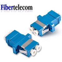 Fiber optical Flange Coupler LC-LC Duplex Coupler Connector Single Mode Plastic duplex optical fiber adapter LC UPC