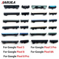NEW Side Volume Button + Power ON / OFF Buttton Key Set Replacement Part For Google Pixel 5 / 5 Pro / 8 / 8 Pro / 8A