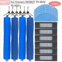 For Ecovacs DEEBOT T9 AIVI Home Accessories Robot Vacuum Cleaner T9 AIVI+ HEPA Filter Scrub Brush Mop Rag Side Brush Parts